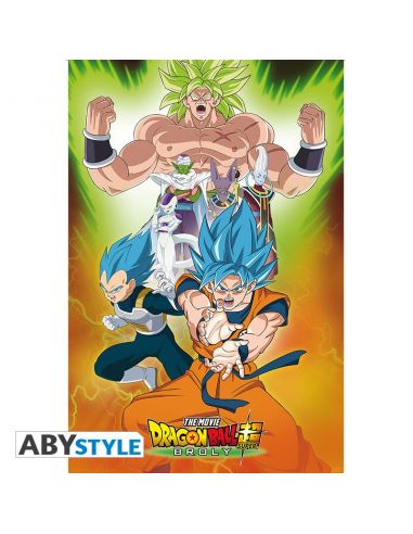 Comprar Póster Broly Vegeta Goku BLue Dragon Ball al mejor precio