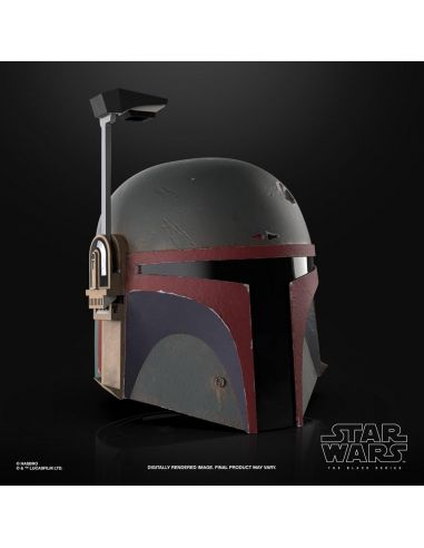 Réplica electrónica Casco Boba Fett 1:1 (Re-Armored) - Black Series - Star Wars