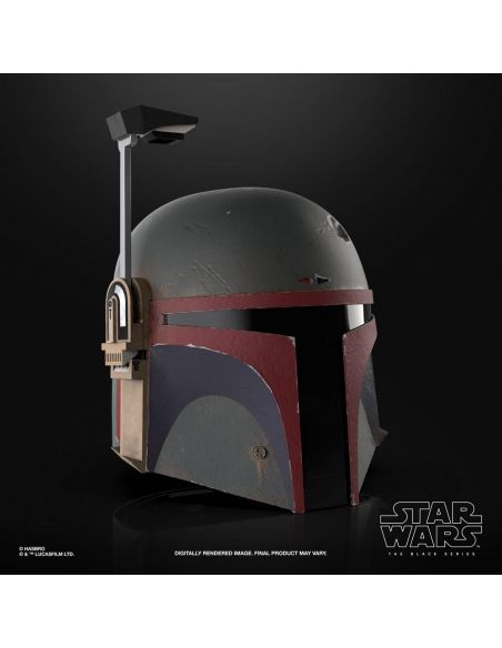 Réplica electrónica Casco Boba Fett 1:1 (Re-Armored) - Black Series - Star Wars