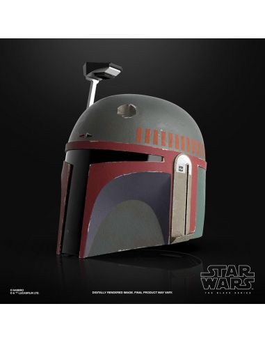 Réplica electrónica Casco Boba Fett 1:1 (Re-Armored) - Black Series - Star Wars