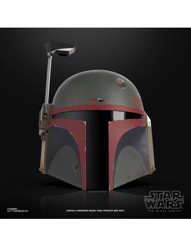 Réplica electrónica Casco Boba Fett 1:1 (Re-Armored) - Black Series - Star Wars