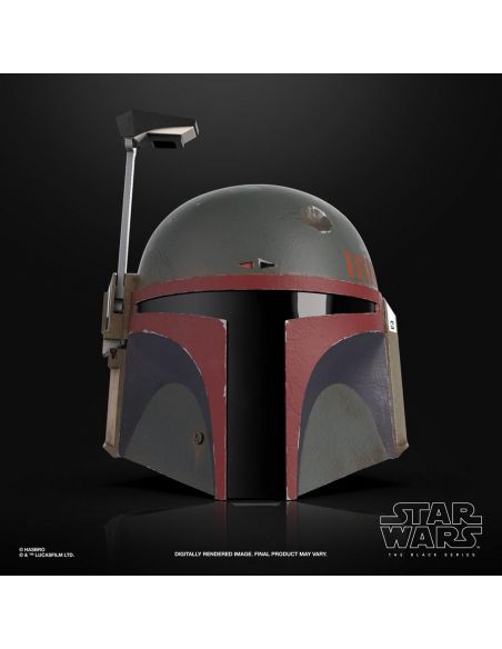 Réplica electrónica Casco Boba Fett 1:1 (Re-Armored) - Black Series - Star Wars