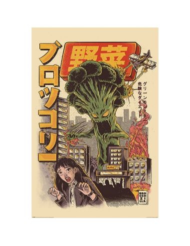 Póster Ilustrata Broccozilla