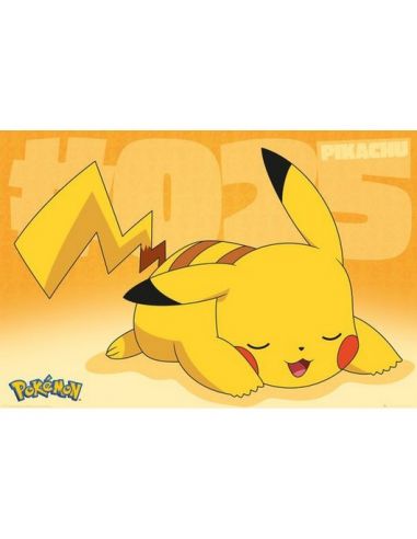 Póster Pikachu Asleep - Pokémon