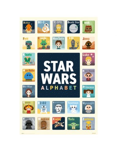 Póster Star Wars Alphabet