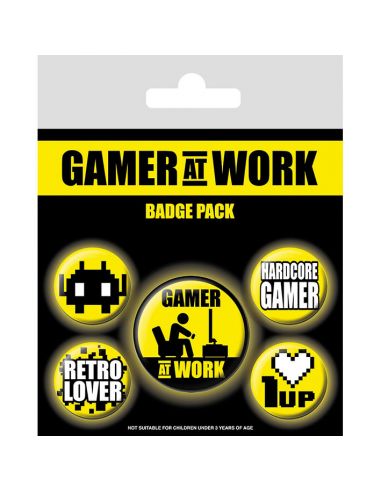 Pack de chapas Gamer at Work