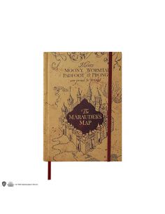 Cuaderno y mini Réplica Mapa del Merodeador - Harry Potter 2