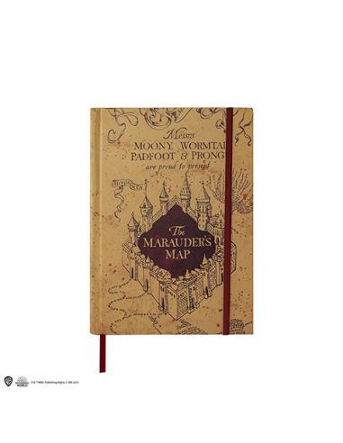Cuaderno y mini Réplica Mapa del Merodeador - Harry Potter
