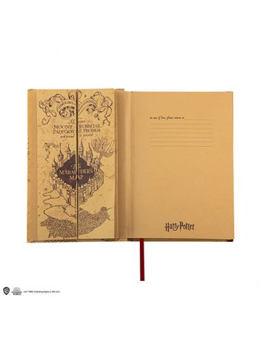 Cuaderno y mini Réplica Mapa del Merodeador - Harry Potter