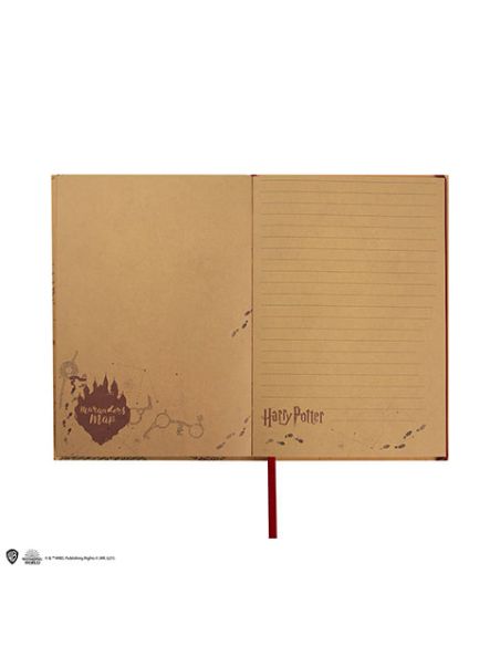 Cuaderno y mini Réplica Mapa del Merodeador - Harry Potter
