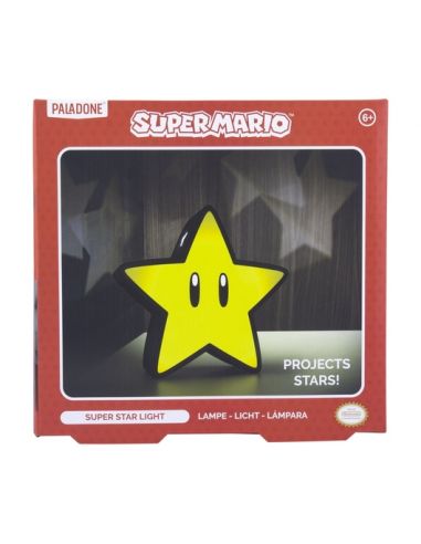 Lámpara Estrella 3D con Proyección - Mario Bros