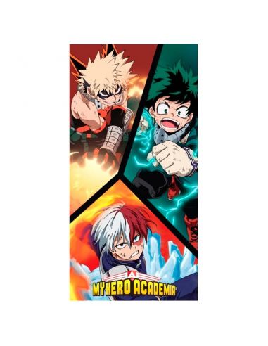 Toalla Deku, Todoroki y Bakugo - My Hero Academia