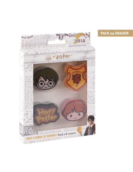 Pack 4 Gomas Harry Potter Chibi