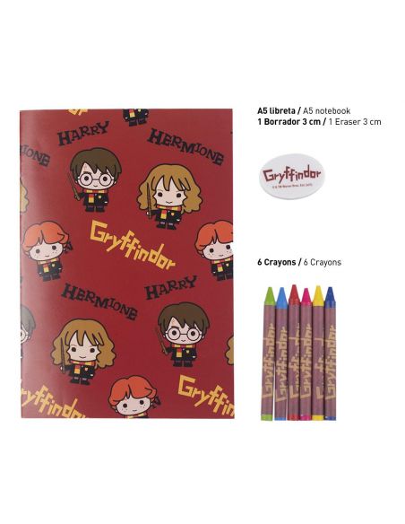 Pack regalo Harry Potter papelería Chibi - Harry Potter