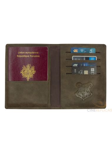 Cartera para Pasaporte escudo Hogwarts - Harry Potter