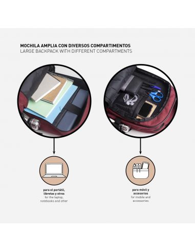 Mochila casual Deadpool 47 cm - Marvel