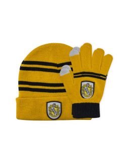 Pack Infantil Guantes táctiles y Gorro Hufflepuff - Harry Potter