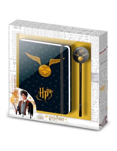Diario + bolígrafo Snitch Dorada - Harry Potter