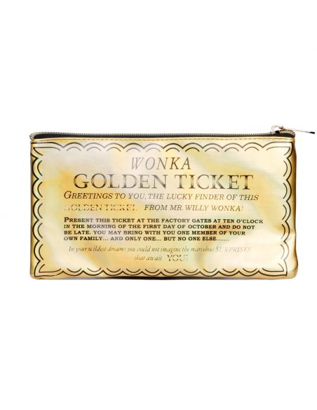 Neceser Ticket Dorado - Charlie y la Fabrica de Chocolate