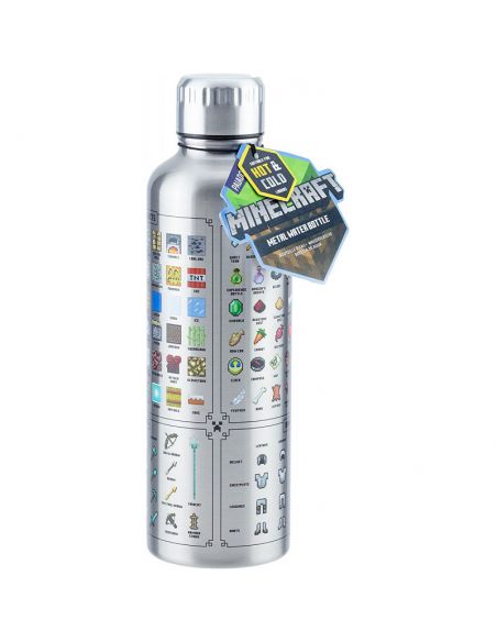 Botella Minecraft Acero