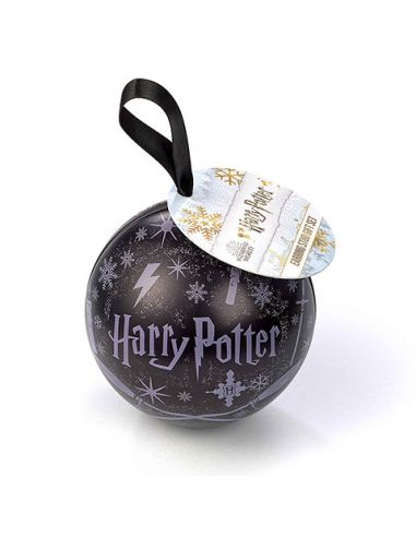 Bola de Navidad Hogwarts con Pendientes Iconos - Harry Potter