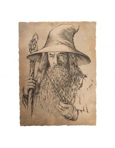 Litografía Retrato Gandalf - El Hobbit
