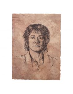 Litografía Retrato Bilbo Bolsón - El Hobbit