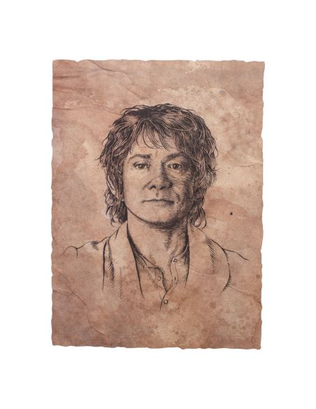 Litografía Retrato Bilbo Bolsón - El Hobbit