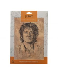 Litografía Retrato Bilbo Bolsón - El Hobbit 2