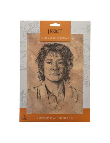 Litografía Retrato Bilbo Bolsón - El Hobbit