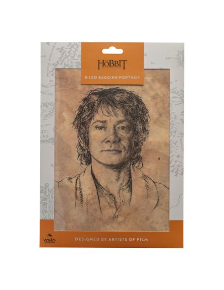 Litografía Retrato Bilbo Bolsón - El Hobbit