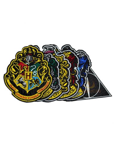 Pack de parches Escudos de Hogwarts Bordados - Harry Potter