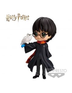 Figura Q Posket Harry Potter con Hedwig 14 cm - Harry Potter