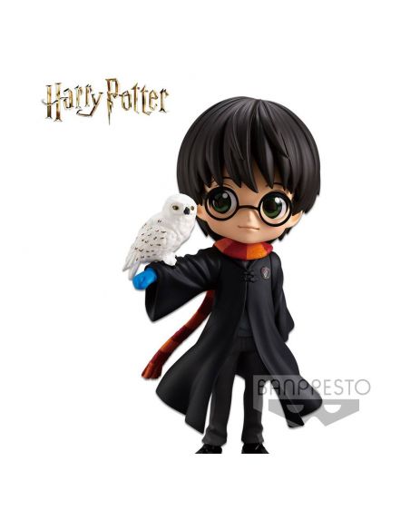 Figura Q Posket Harry Potter con Hedwig 14 cm - Harry Potter