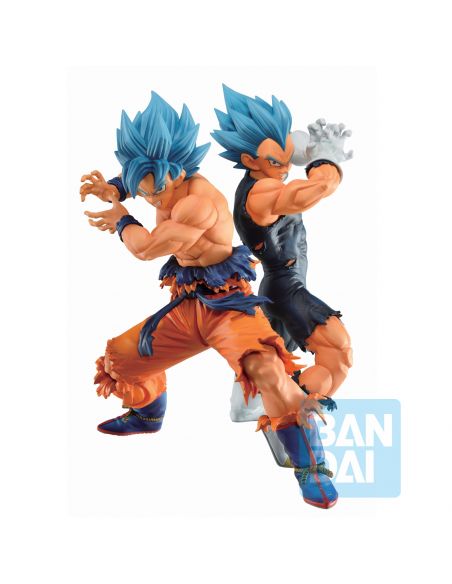 Figura Ichibansho Son Goku (Super Saiyan God) Vegeta (Super Saiyan God) - Dragon Ball