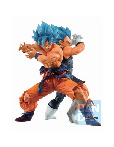 Figura Ichibansho Son Goku (Super Saiyan God) Vegeta (Super Saiyan God) - Dragon Ball
