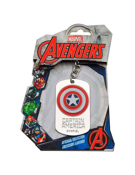 Llavero chapa Capitán América - Marvel - Los Vengadores