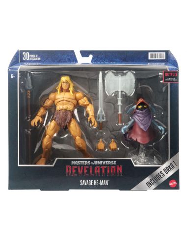 Figura He-Man Savage Deluxe MASTERVERSE - Masters del Universo Revelation - MOTU