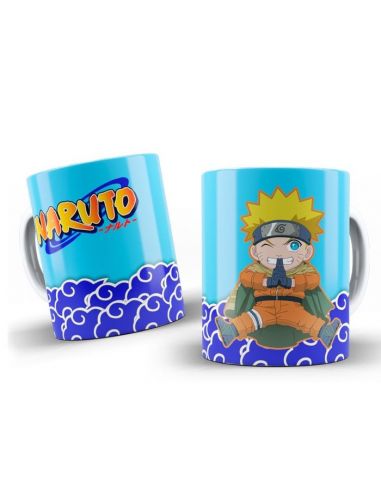 Taza Naruto Chibi Azul - Naruto Shippuden