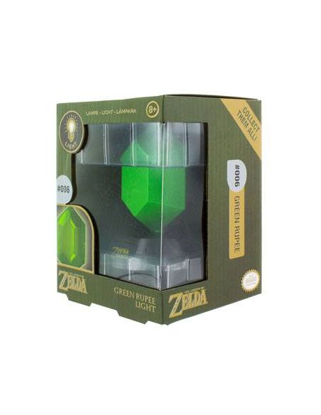 Lámpara 3D Green Rupee - Legend of Zelda