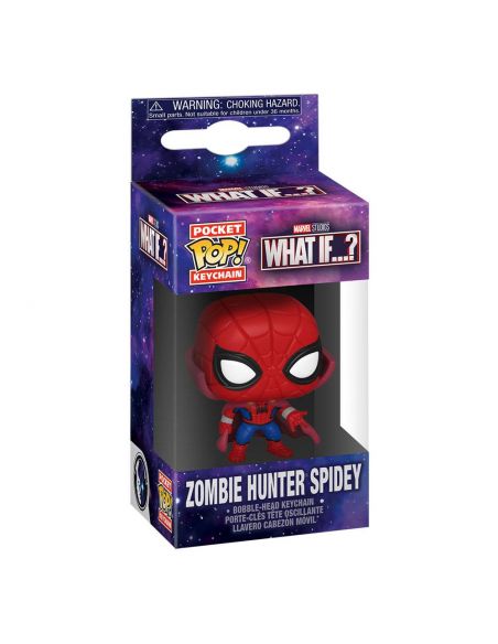 Llavero Pocket POP! Marvel What If...? Zombie Hunter Spidey - Marvel