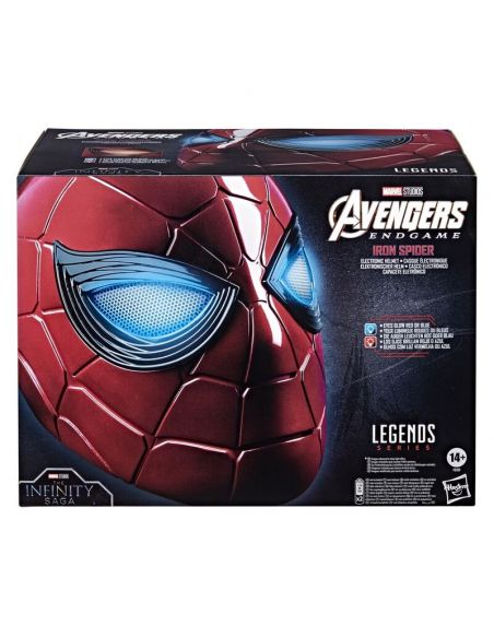 Casco Spider-Man Iron Spider réplica 1:1 Electrónica - Marvel Legends - Marvel