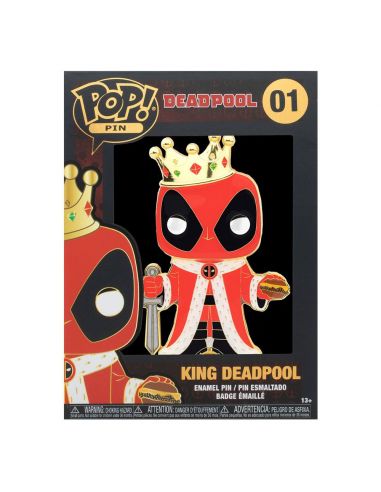 Chapa / Pin Funko Marvel 10 cm King Deadpool