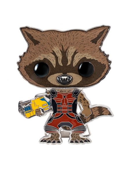 Chapa / Pin Funko Marvel 10 cm Rocket - Guardianes de la Galaxia