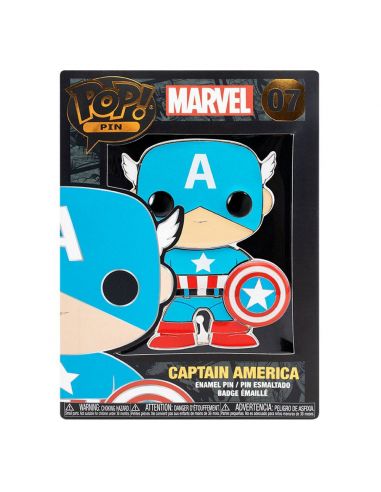 Chapa / Pin Funko Marvel 10 cm Capitán América
