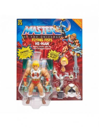 Figura He-Man Puño Volador 14 cm - Masters del Universo Origins - MOTU