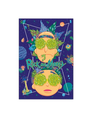 Póster Rick & Morty High in the Sky
