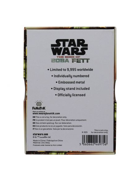 Lingote Boba Fett - Edición Limitada - Star Wars