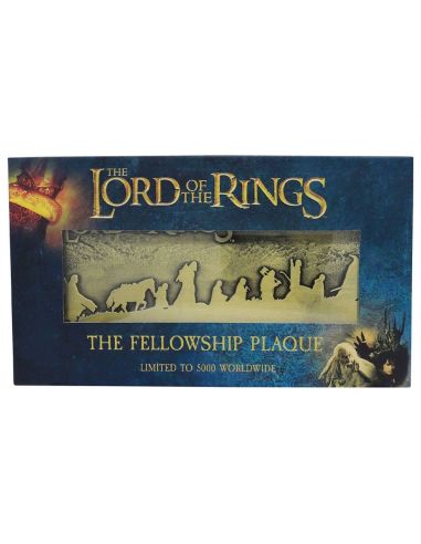 Placa Metálica El Señor de los Anillos Compañía - Edición Limitada - The Lord Of The Rings