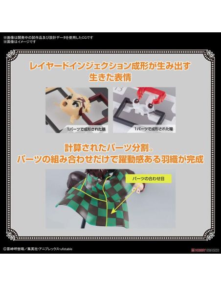 Figura Tanjiro Kamado (HINOKAMI KAGURA) Model Kit Demon Slayer - Kimetsu no Yaiba - Demon Slayer